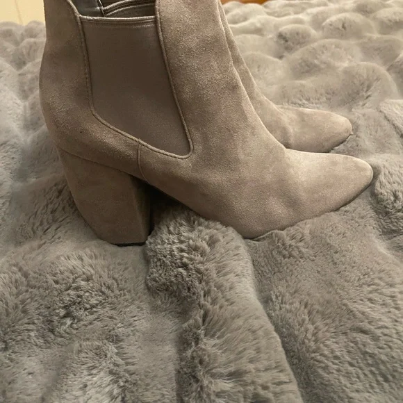 Cole Haan Women's Suede Ankle Boots - gray 8 - Picture 5 of 9
